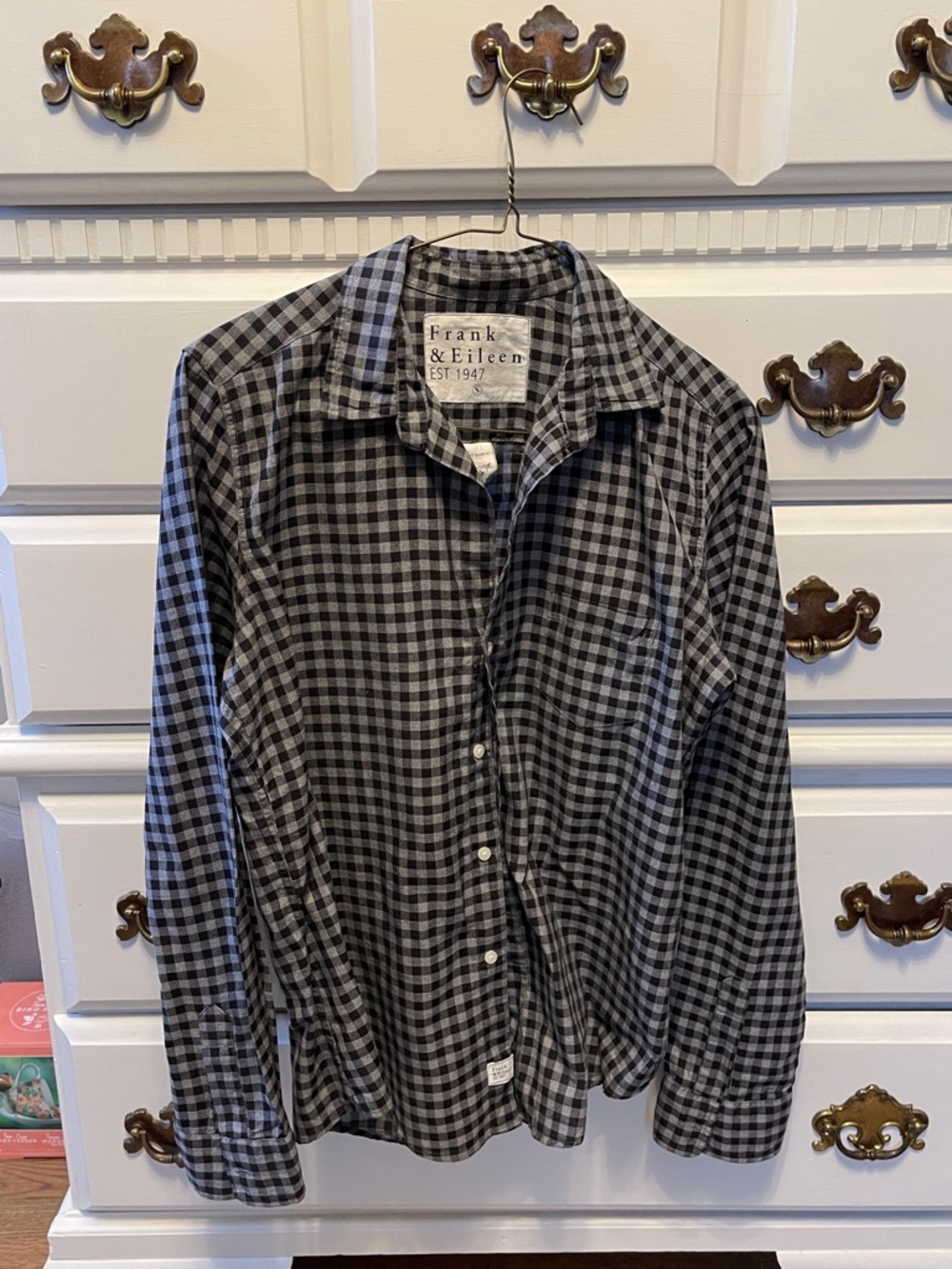 Frank & Eileen Black and Gray Gingham Button-Down Shirt